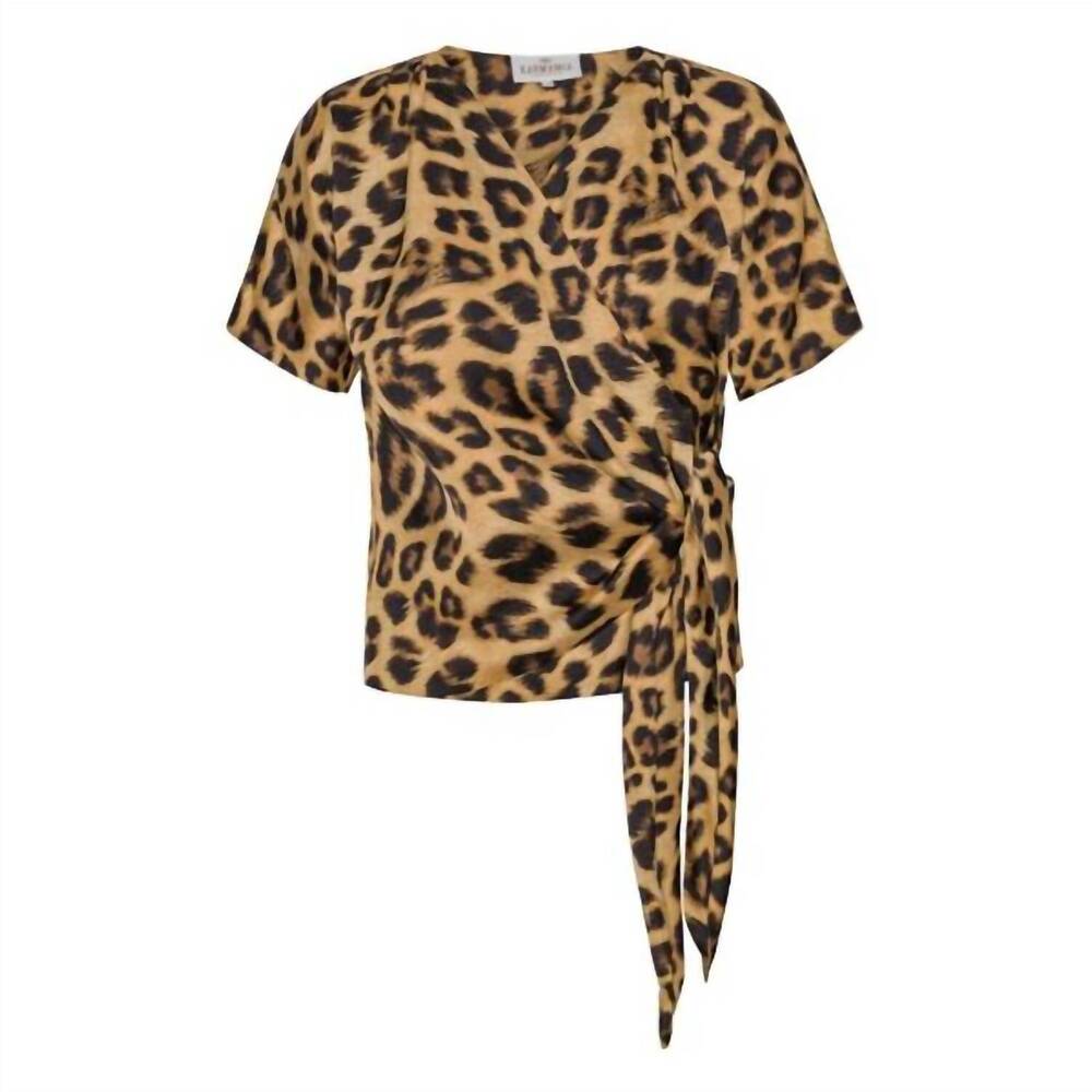NEW KARMAMIA women's dagmar blouse in leopard